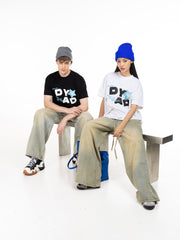 DYAD Printed Boxy Fit T-Shirt- white