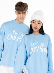 DYAD Long- sleeve embossed T-shirt DYAD - blue