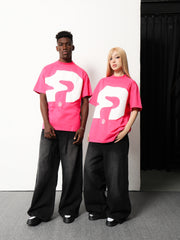 DYAD Loose-fit T-shirt with a 'D' prin - pink