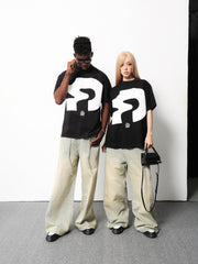 DYAD Loose-fit T-shirt with a 'D' prin - black