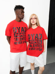 DYAD Boxy T-shirt Talented - Red