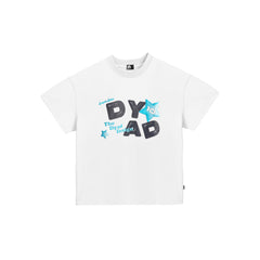 DYAD Printed Boxy Fit T-Shirt- white