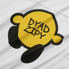 DYAD T-shirt with a smiley face design - White