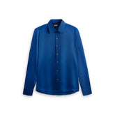 Premium Silk Shirt - Navy Blue