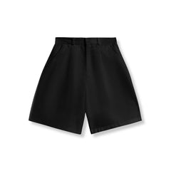 DYAD Short pants, over knee, kaki material - black