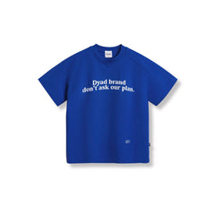 DYAD Boxy T-shirt with raised print DYAD - blue