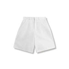DYAD Short pants, over knee, kaki material - white