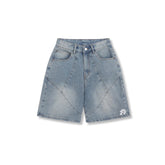 DYAD Jean shorts embroidered front and back