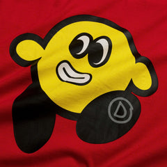 DYAD T-shirt with a smiley face design - Red