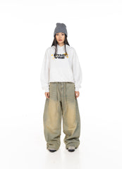 DYAD VIBE Raised Silk Print Hoodie - white