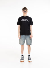 DYAD Boxy T-shirt with raised print DYAD - black